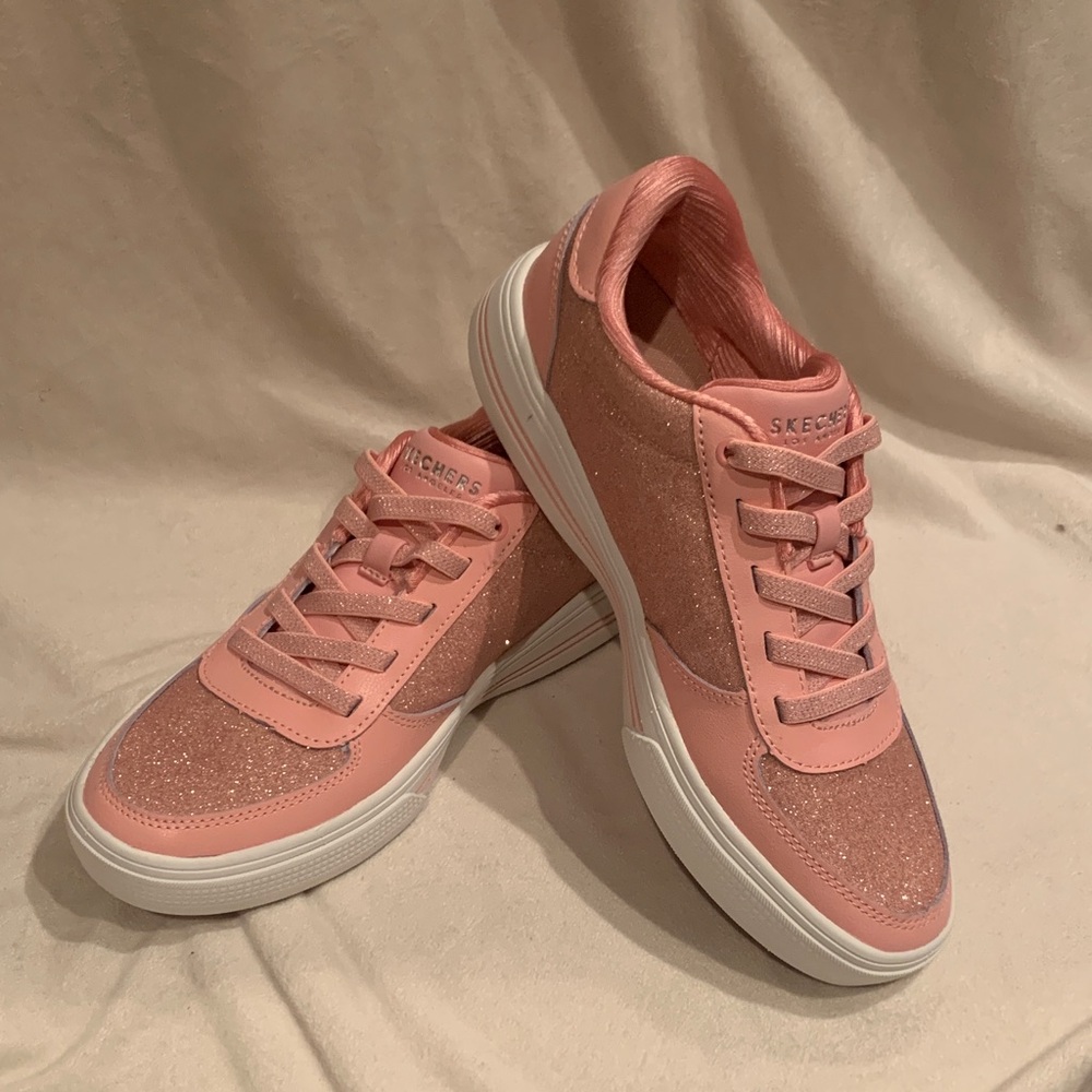 Skechers Women's Street Arch Fit Arcade Sneakers - Glittery Night in Pink